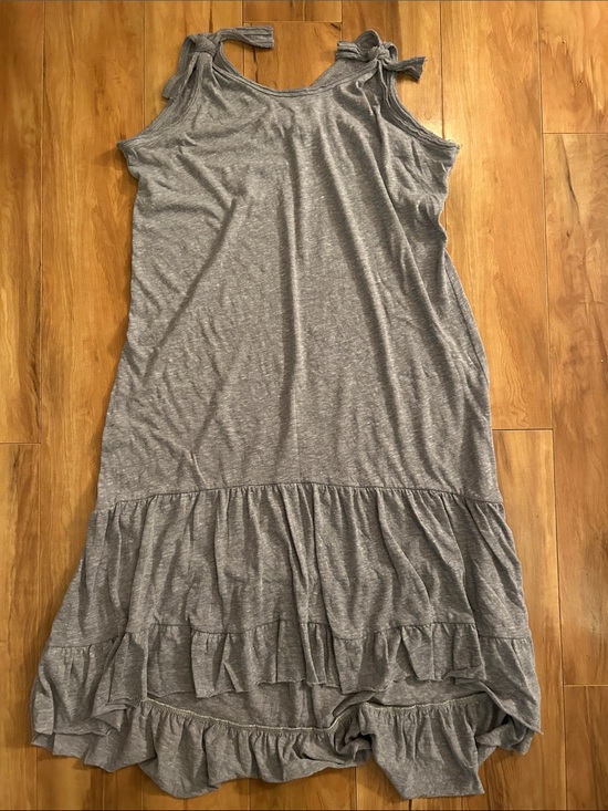 Free People Other - Free People beach heather grey jersey swim coverup - ruffled - soft jersey tee